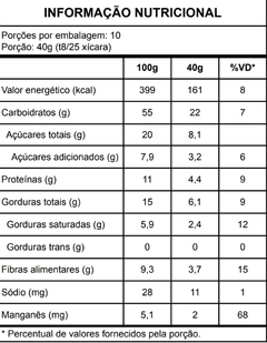 GRANOLA TRADICIONAL - natural 400g (pacote) na internet