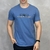 Camiseta Casual Masc M/C Acostamento - Azul Zimbro