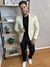 Blazer Masculino 2 aberturas Highstil - Bege na internet