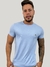 Camiseta Algodão Pima Gola O Lacoste - Azul Claro - loja online