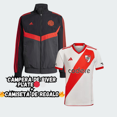 CAMISETA TITULAR + CAMPERA DEPORTIVA DE RIVER PLATE DE REGALO