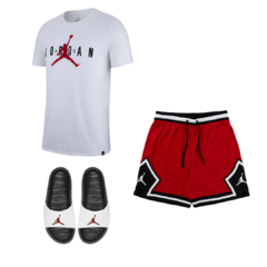 ¡OFERTA 3X1 JORDAN | REMERA DE ALGODON + SHORT Y OJOTAS DE REGALO!