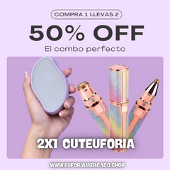 ¡OFERTA 2X1! CuteEuforia, depiladora facial + piedra de cristal - comprar online