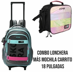 Combo Mochila Carrito Mas Lonchera Incluida 18pg - comprar online