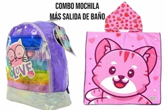 Combo Mochila Cristal Mas Salida De Baño