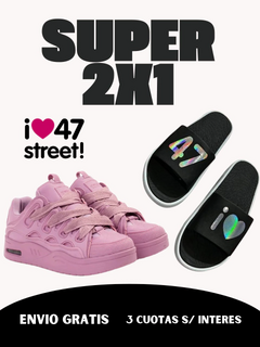 2x1!! ZAPAS ROCK 47 STREET + OJOTAS 47 STREET DE REGALO