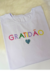 T-Shirt Gratidão Bordada