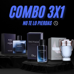 SAUVAGE DIOR + INVICTUS PACO RABANNE + BLEU DE CHANNEL I OFERTA 3x1