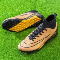 Botas longas de futebol para homens, grama infantil, TF, FG Training Soccer Shoes, tênis esportivos profissionais, tênis de futebol ao ar livre