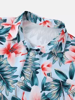 Camisa havaiana digital estampada masculina, camisa de manga curta, moda, 2024 - Wolf Magazine