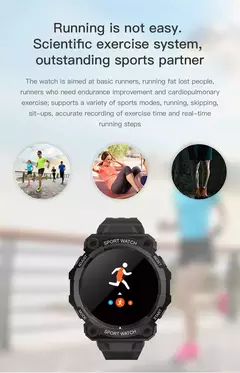 Smart Watch Real Stepcount Multi Function Step Connected Smart Watch For Men And Women IP68 Suitable For IOS And Android - loja online