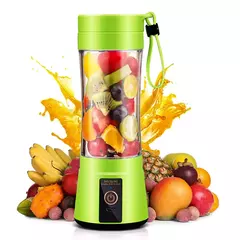 Mini Liquidificador Portatil Mixer Juice Garrafa Shake 6 Laminas + Cabo USB 380ml - Wolf Magazine