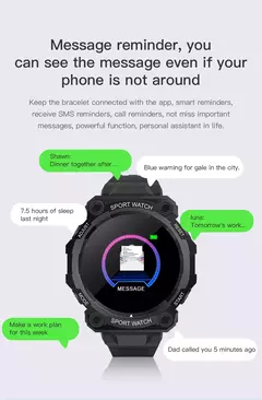 Imagem do Smart Watch Real Stepcount Multi Function Step Connected Smart Watch For Men And Women IP68 Suitable For IOS And Android