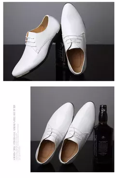 Sapato clássico de luxo masculino, Derby Gentleman, Honorável Sapatos Oxford, Vermelho, Branco, Vestido, Festa, 2023