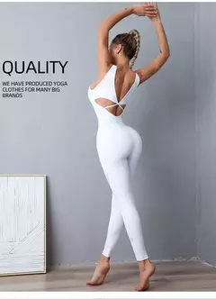 Macacão de ioga para mulheres Macacão esportivo fitness Conjunto de roupas de ginástica Yoga Wear, Vestuário Pilates, Conjuntos de roupas esportivas, 2021 - loja online