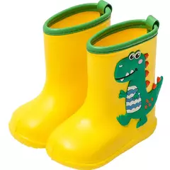 Crianças botas de chuva do bebê meninos menina eva antiderrapante ao ar livre dos desenhos animados dinossauro botas de chuva para crianças à prova dwaterproof água botas menina botas de chuva