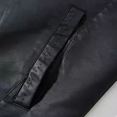 Jaqueta de couro do falso dos homens da motocicleta 8xl jaquetas masculinas preto jaqueta de couro masculino outwear masculino do plutônio de couro dos homens casacos marca