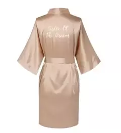 Vestes de seda cetim para mulheres plus size, roupão de casamento, vestido de dama de honra, vestido feminino, roupa de dormir, dama de honra, ouro rosa na internet