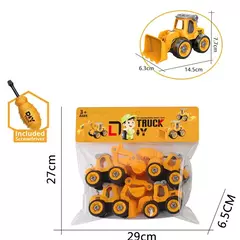 Porca Desmontagem Carregando Descarga Engenharia Caminhão Escavadeira Bulldozer Montessori Educação Brinquedo Criança Parafuso Criativo Ferramenta Carro