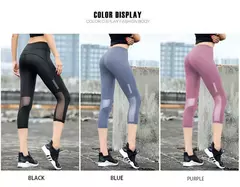 Calça legging feminina fitness, cintura alta, elástica, respirável, confortável, para corrida, academia, yoga - Wolf Magazine