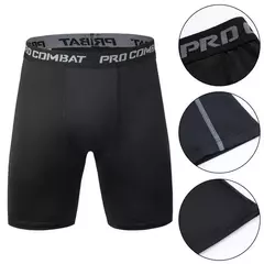 Leggings de compressão elástica para homens, calças justas esportivas, calças de secagem rápida, treinamento de corrida, shorts elásticos, plus size na internet