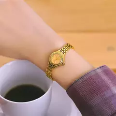 Simples elegante pequeno relógios femininos marca de luxo ouro relógios de pulso para senhoras relógios de quartzo para meninas montre femme - comprar online