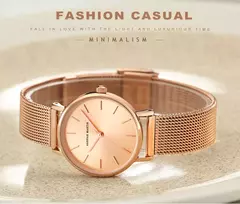 Pulseira de aço inoxidável impermeável para mulheres, relógio de pulso de luxo, movimento de quartzo japonês, qualidade japonesa, um plus plus size, transporte da gota na internet