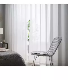 Branco Tulle Cortinas para a decoração da sala, Super macio, grande sentimento da mão, Modern Veil, Chiffon, Solid Voile Sheer, Cozinha