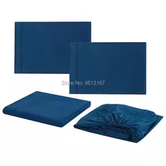 Roupa de cama Set, Queen e King Size, folha plana, fronha equipada, 1500 Thread Count, qualidade egípcia