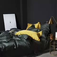 Liv-Esthete-Conjunto de Cama Verde Escuro, 100% Pure Silk, Duvet Cover Luxo, Folha Plana, Fronha, Roupa de Cama, Saudável, Rainha, Rei - loja online