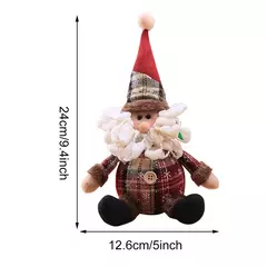 Boneca boneco de neve Enfeites de Natal, Feliz Natal Decoração para mesa em casa, Alce, Papai Noel, Feliz Ano Novo, 2023, 2024