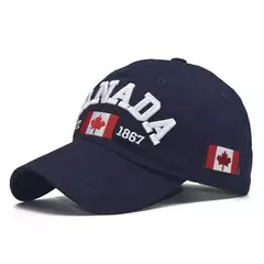 Boné de beisebol de algodão lavado para homens e mulheres, eu amo o Canadá, chapéu snapback para o pai, boné casual bordado, novo - comprar online