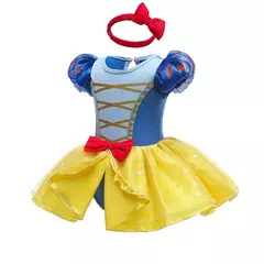 Baby Romper TUTU Vestido Com Headband Infantil Baby Princess Girl Roupas Tamanho 3-18M Cute Design Baby Dress Party Trajes na internet