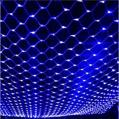 Imagem do Impermeável Net Mesh Luzes LED, Fada Cortina, Guirlanda, Exterior, Jardim, Decoração de Casamento, Festa de Natal, 3m, 6m, 12m