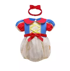 Baby Romper TUTU Vestido Com Headband Infantil Baby Princess Girl Roupas Tamanho 3-18M Cute Design Baby Dress Party Trajes - loja online