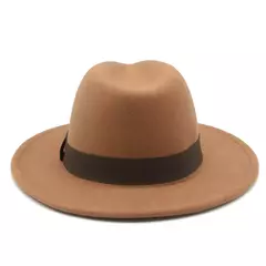 Imagem do chapeu feminino chapeu chapeu masculino gorro Chapéu fedora mulheres fita banda homens chapéus de aba larga igreja casamento clássico bege branco chapéu do inverno das mulheres dos homens 2021 new gorras hombre