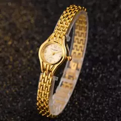 Simples elegante pequeno relógios femininos marca de luxo ouro relógios de pulso para senhoras relógios de quartzo para meninas montre femme