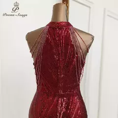 Vestido De Noite De Sereia Prateado Para Mulheres, Vestido De Festa Sexy, Vestido De Noiva na internet