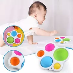 Chocalho e Quebra-Cabeça Montessori Colorido para Bebê e Crianças, Placa de Atividades, Educação Precoce de Inteligência, Brinquedos de Treinamento Intensivo, Fidget Infantil - comprar online