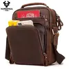 HumerPAUL-Bolsa de ombro de couro genuíno para homens, sacos transversais vintage, de grande capacidade, sacola masculina do mensageiro, bolsa de viagem