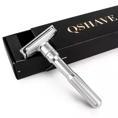 QSHAVE barbeador que vai do suave ao agressivo, níveis 1-6 , com borda dupla para proporcionar um barbear suave e preciso, possui 5 lâminas - comprar online