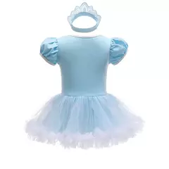 Imagem do Baby Romper TUTU Vestido Com Headband Infantil Baby Princess Girl Roupas Tamanho 3-18M Cute Design Baby Dress Party Trajes