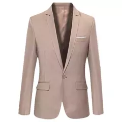 Blazer fino monocromático para homens, jaqueta de escritório masculina, tamanho grande, preto e azul, casaco de casamento coreano - comprar online