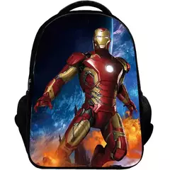 Bolsa Escolar Marvel Super Heroes para Crianças, Mochilas Homem de Ferro, Mochila 3D Anime, Bolsa de Viagem Infantil, Meninos, Escola Primária, Novo