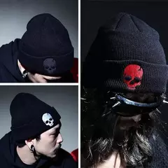 Chapéu de lã de algodão para homens e mulheres Skeleton Knitting Hip-hop Skull Cap, personalidade, Keep Warm, outono e inverno - loja online