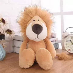 Brinquedos de pelúcia de pelúcia para crianças, bonecas macias, selva, leão, elefante, tigre, cachorro, raposa, macaco, veado, presente kawaii para crianças, hobbie - Wolf Magazine