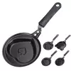 Non-Stick Frigideira Panqueca Maker, Ovo Flip Omelette Mold, Mini Pequeno-almoço Pote, Ferramentas De Cozinha