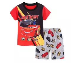 Conjunto de pijamas de manga curta infantil Pijamas de algodão, pijamas de carros, pijamas de verão, conjuntos de bebês meninos, meninas, crianças, novo - Wolf Magazine