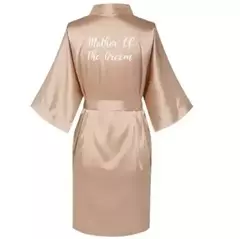 Vestes de seda cetim para mulheres plus size, roupão de casamento, vestido de dama de honra, vestido feminino, roupa de dormir, dama de honra, ouro rosa - comprar online