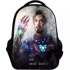 Bolsa Escolar Marvel Super Heroes para Crianças, Mochilas Homem de Ferro, Mochila 3D Anime, Bolsa de Viagem Infantil, Meninos, Escola Primária, Novo - loja online